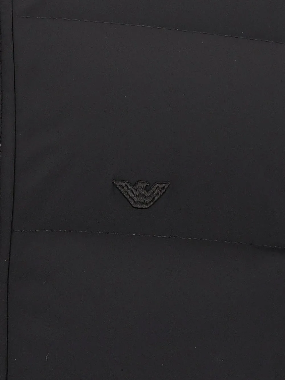 Emporio Armani quilted puffer jacket Zwart
