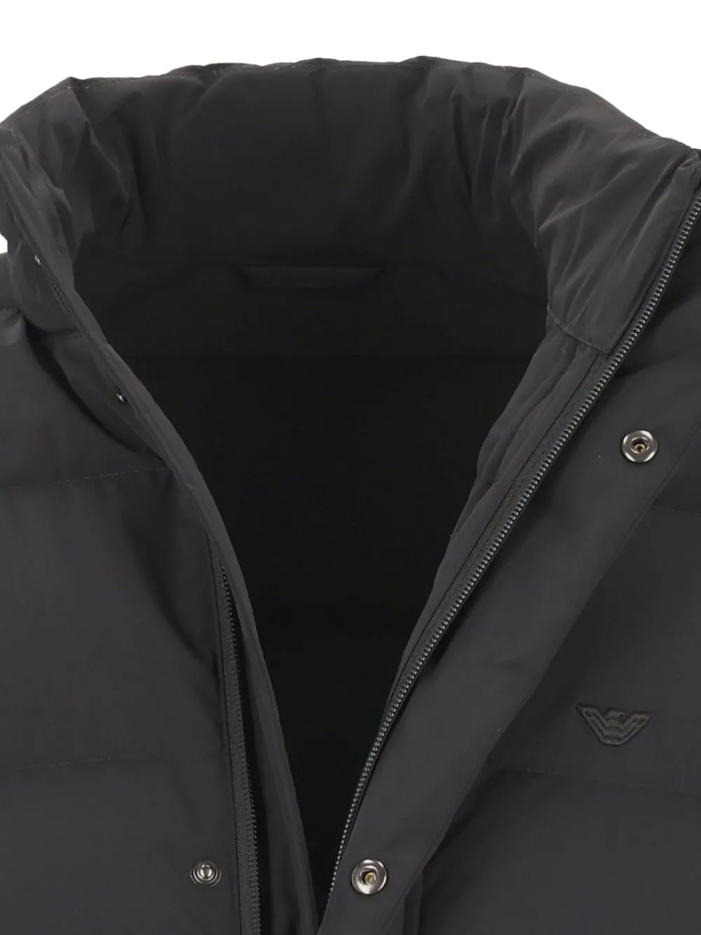 Emporio Armani quilted puffer jacket Zwart