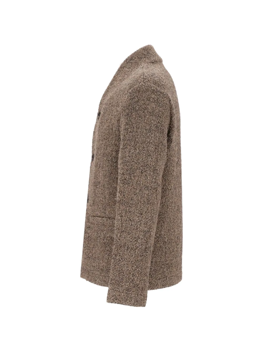 Emporio Armani Tweed jack met knopen Beige