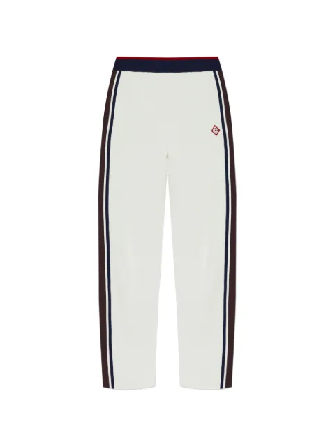 Casablanca monogram-jacquard side-stripe track pants