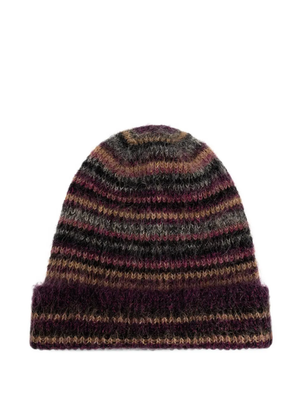 ISABEL MARANT Morenne striped beanie hat - Viola