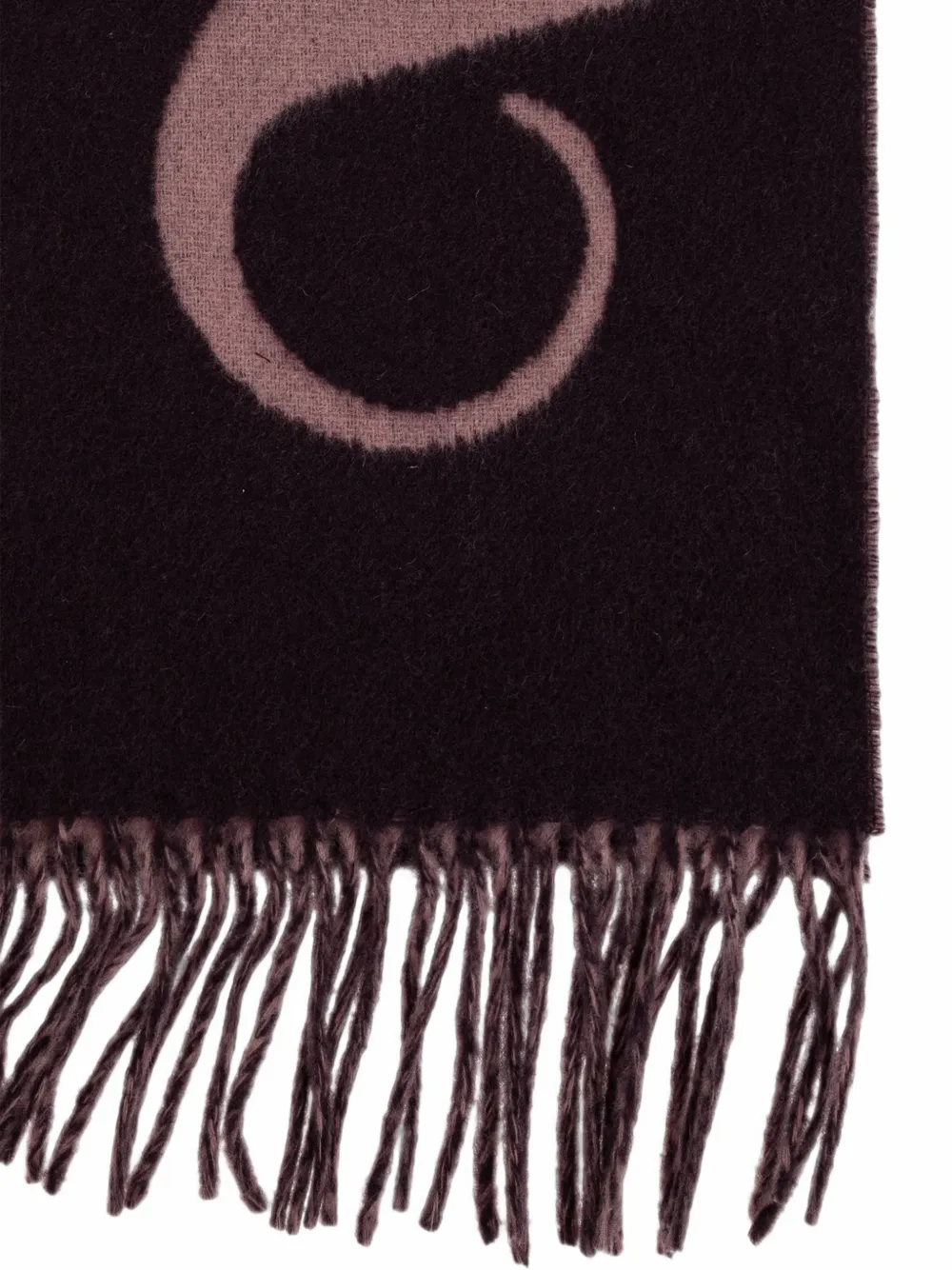Vivienne Westwood Sjaal met logo-intarsia met franje Paars