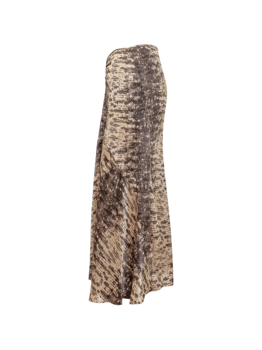 ISABEL MARANT Laren midi-rok met ruches Beige