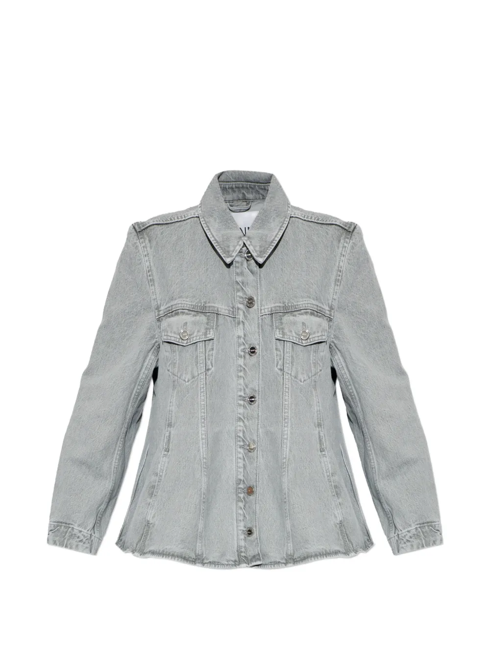 GANNI button-down denim shirt - Blu