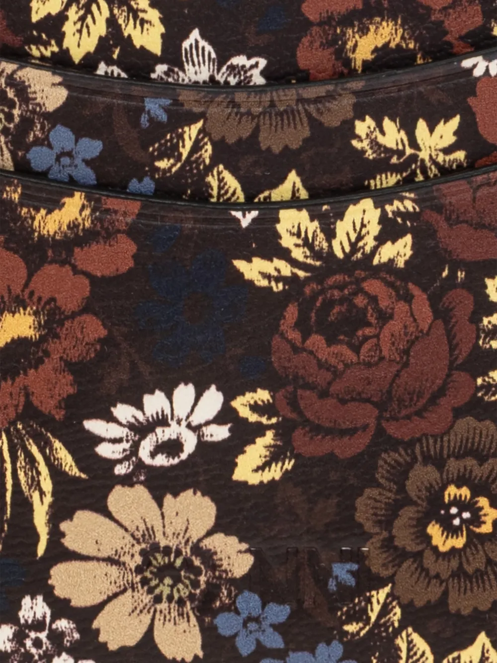 GANNI Portemonnee met bloemenprint Bruin