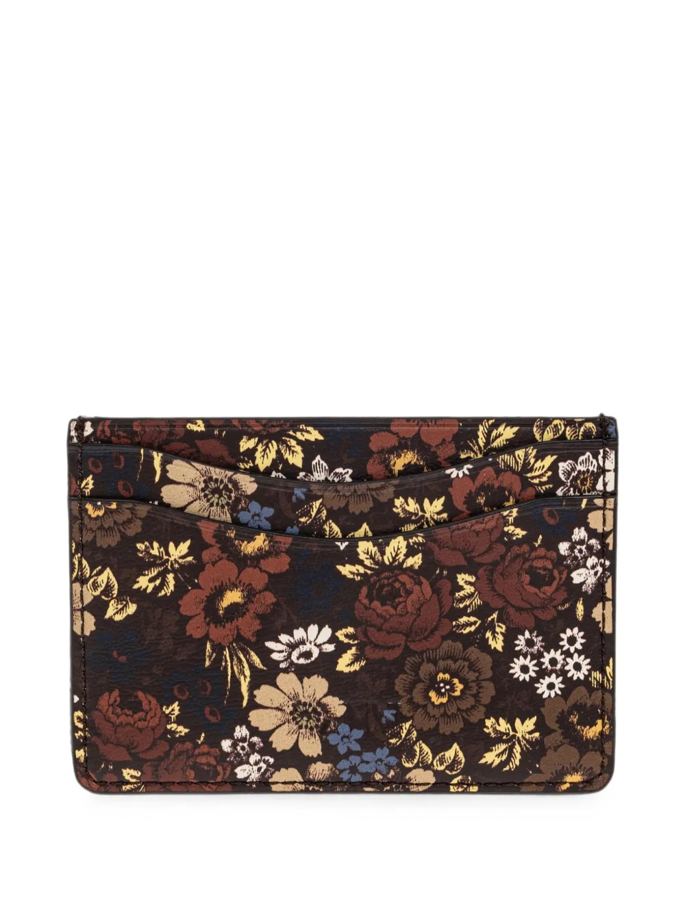 GANNI Portemonnee met bloemenprint Bruin