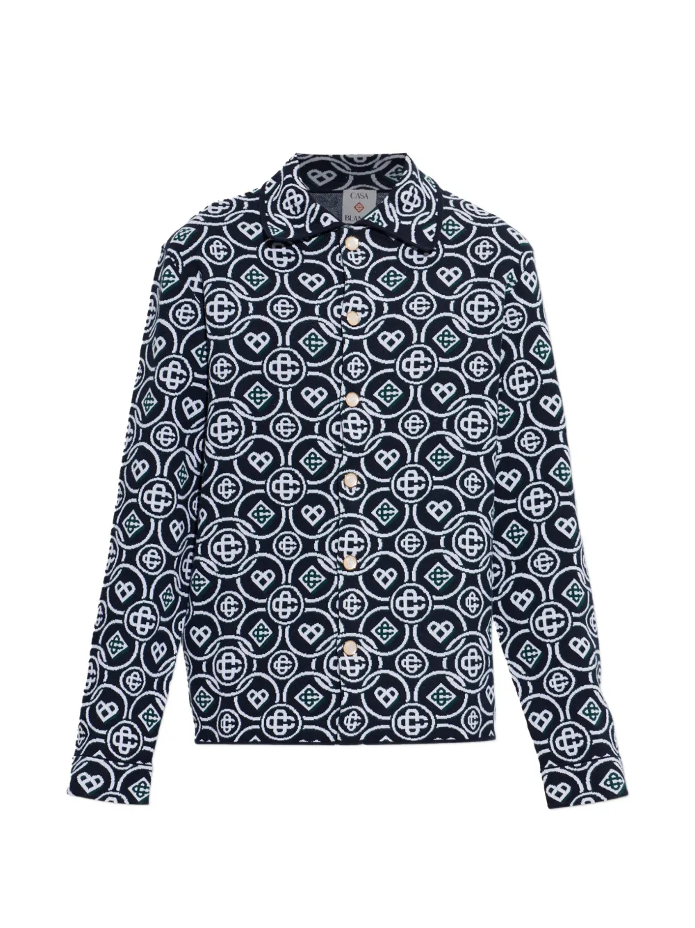 Casablanca Vest met monogram Blauw