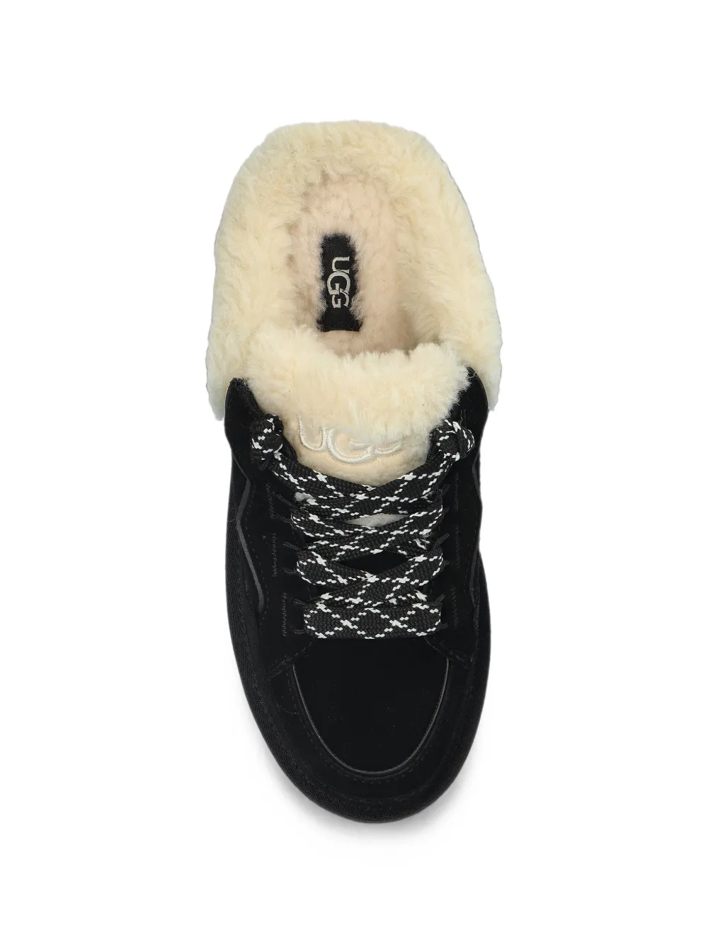 UGG Lowmel shearling-trim slippers Zwart