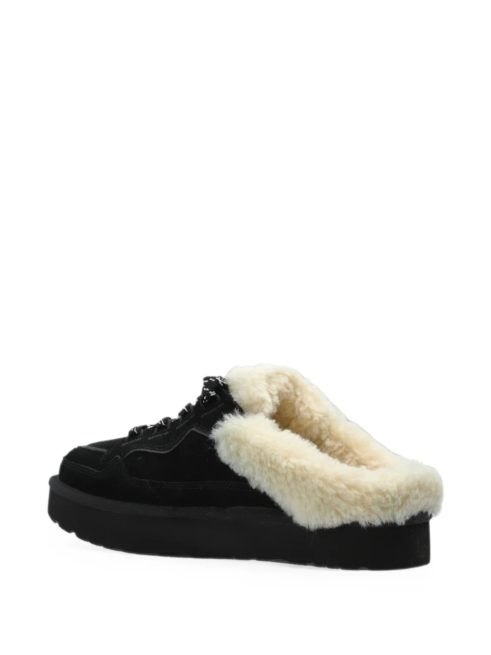 UGG Lowmel shearling-trim slippers Zwart