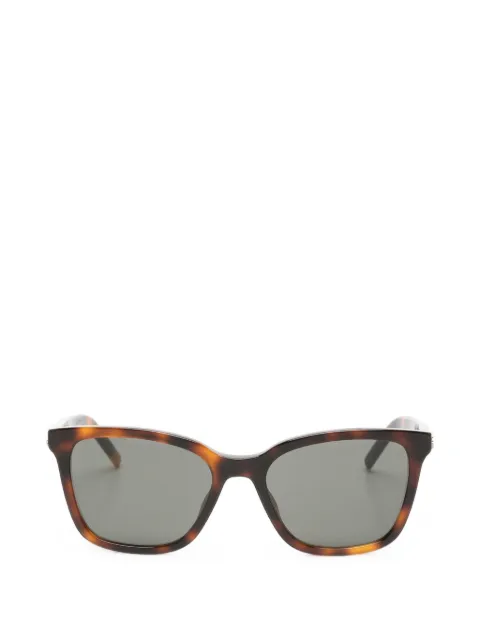 Saint Laurent tortoiseshell-effect square-frame sunglasses