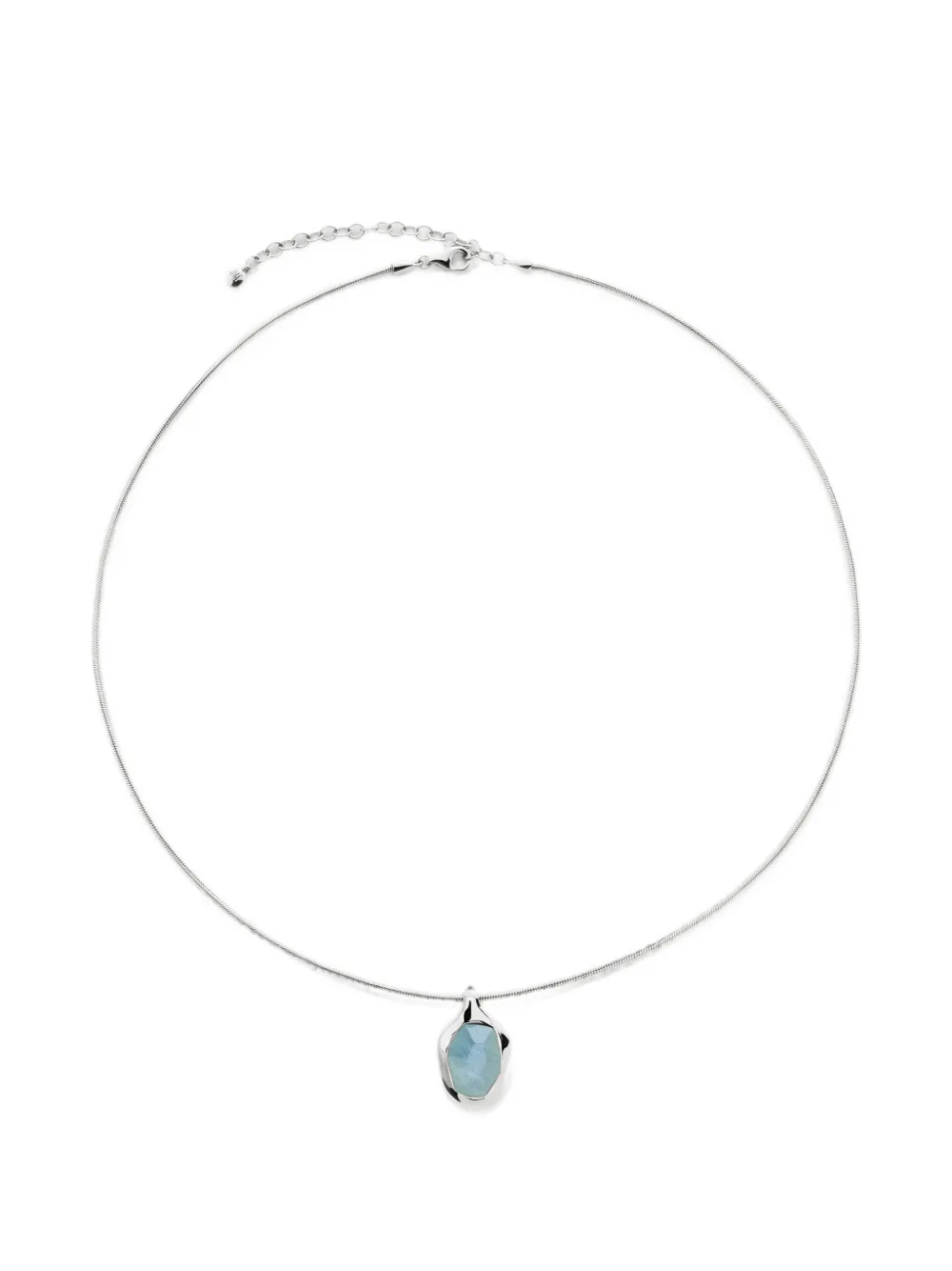 Monica Vinader Odyssey gemstone necklace - Argento