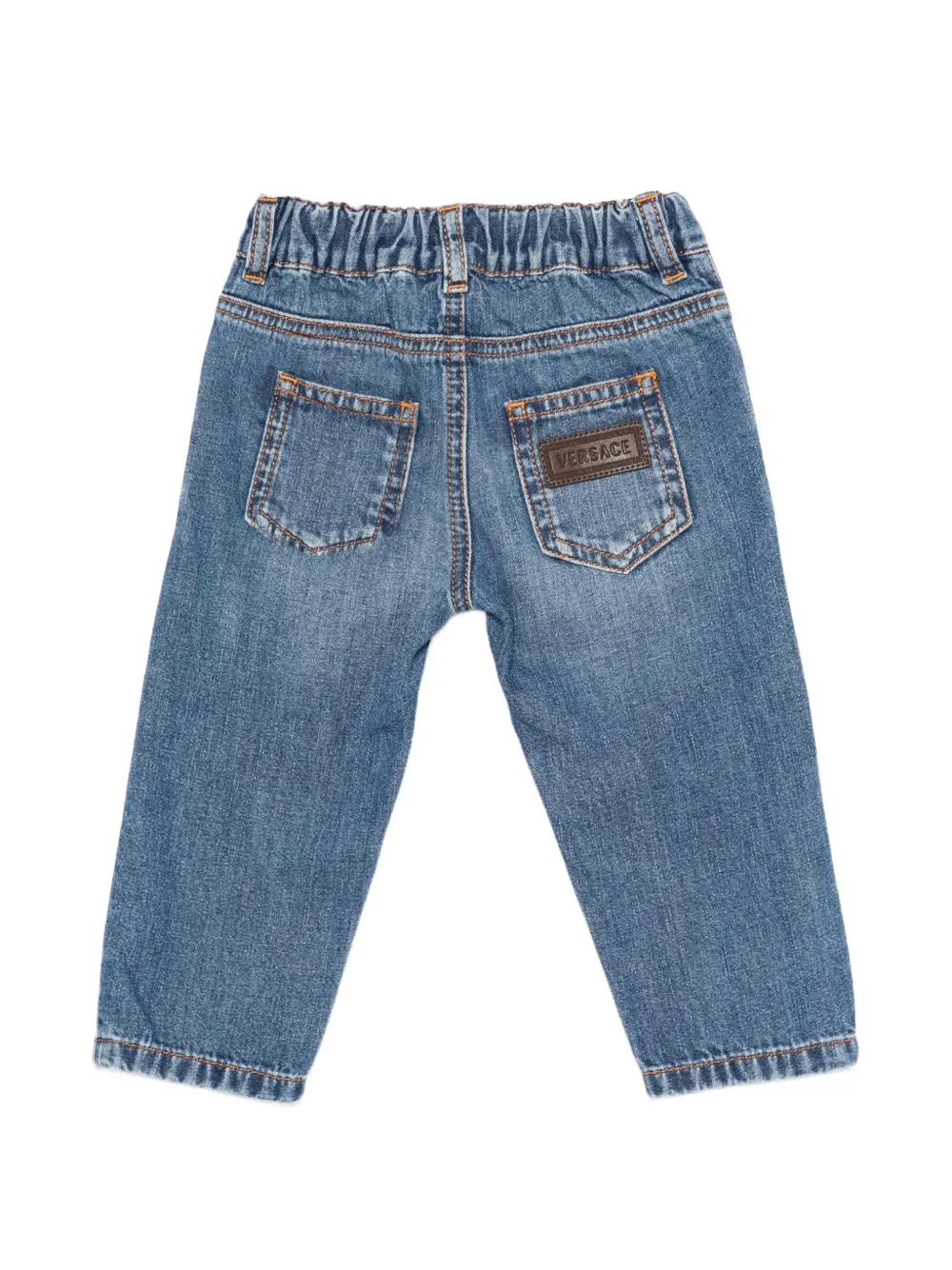 Versace Kids Medusa '95 elastische jeans Blauw