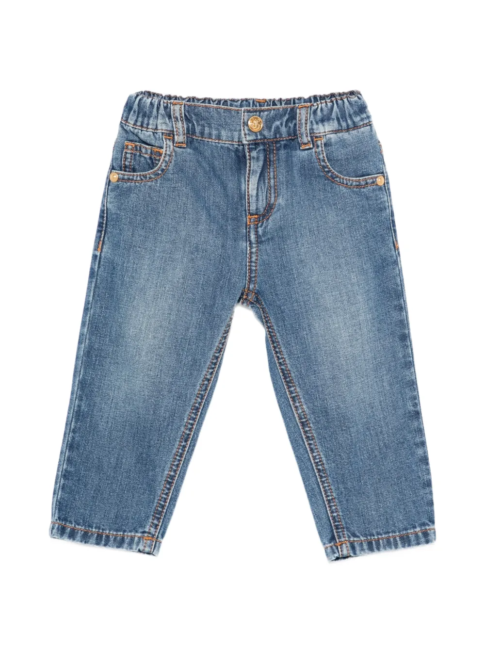 Versace Kids Medusa '95 elasticated jeans - Blu