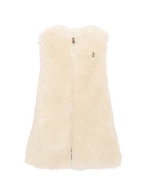 Moncler Enfant faux-fur zip-up dress