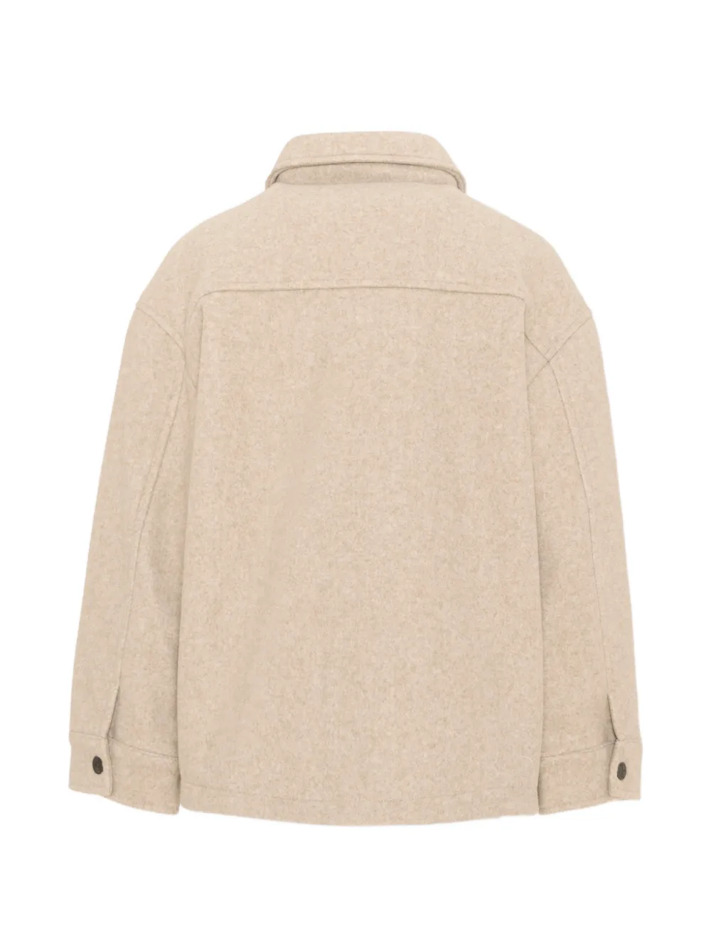 Mayoral button-down felted jacket Beige