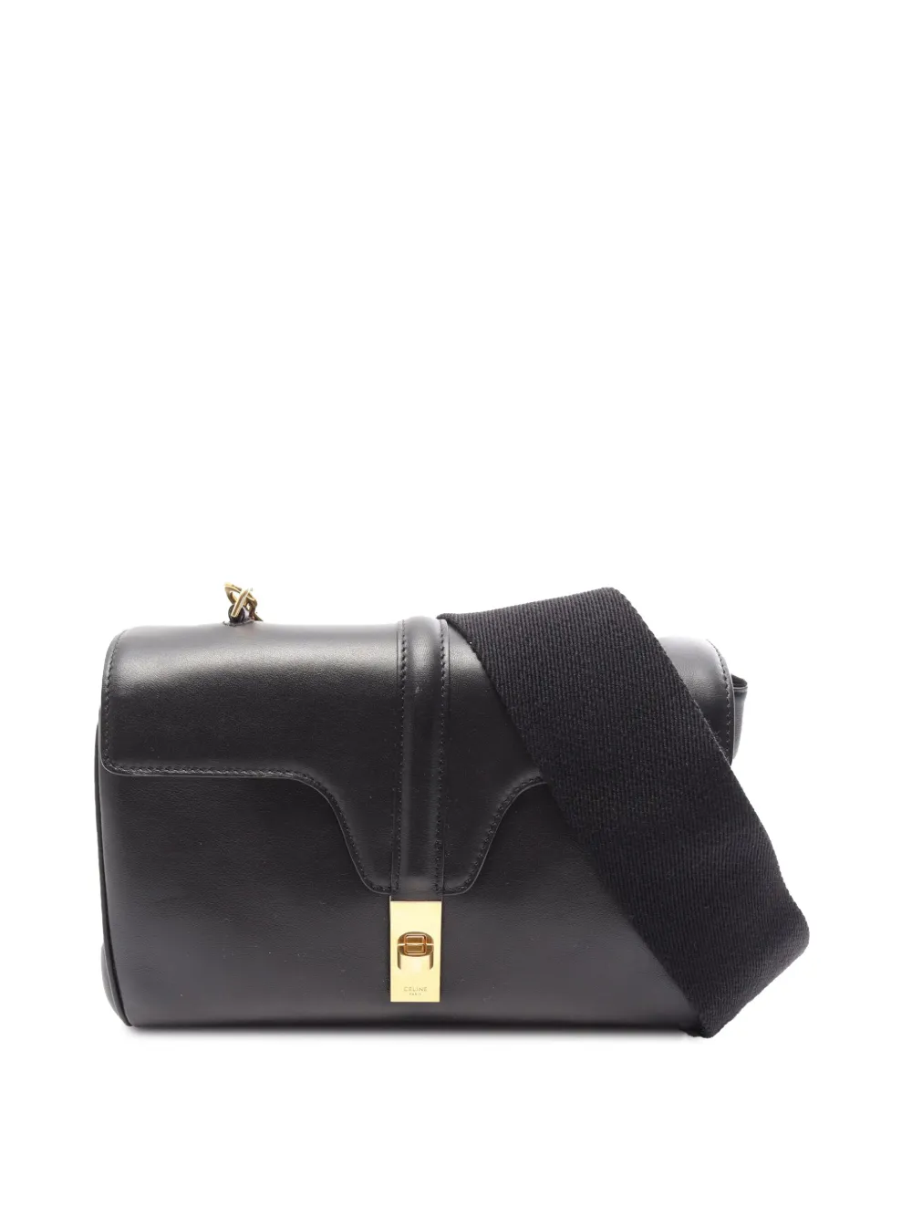 Celine Pre-Owned 2015-2026 Teen Smooth Calfskin Soft 16 crossbody bag - Nero