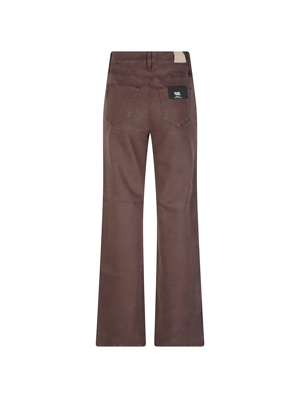 PAIGE Gecoate high-waist jeans Bruin