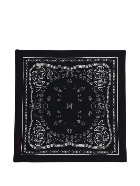 Giada Benincasa Soho paisley-print embroidered scarf