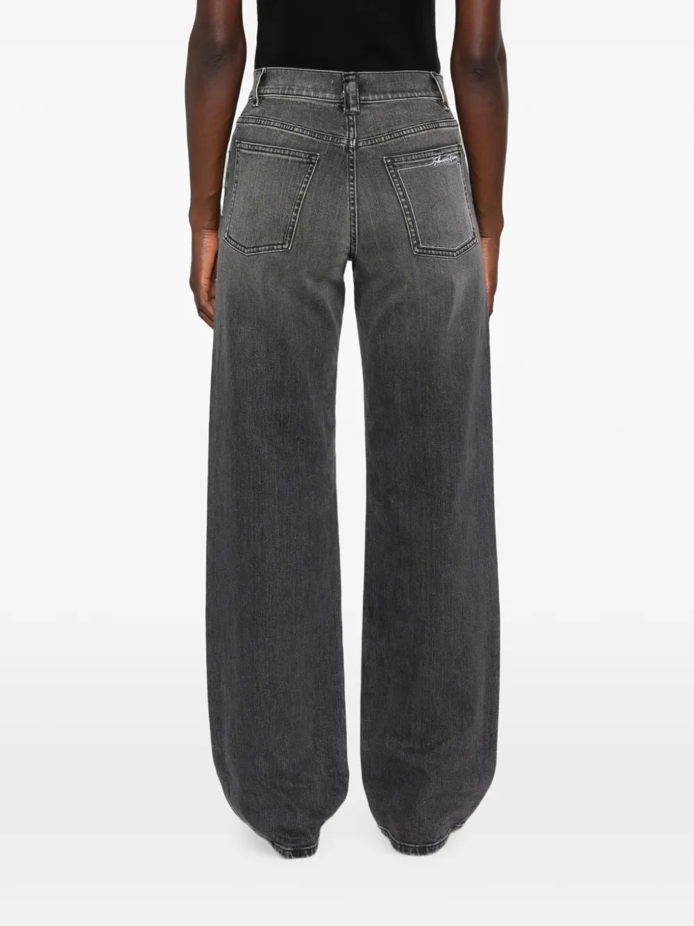 Fabiana Filippi Jeans met geborduurd logo Grijs