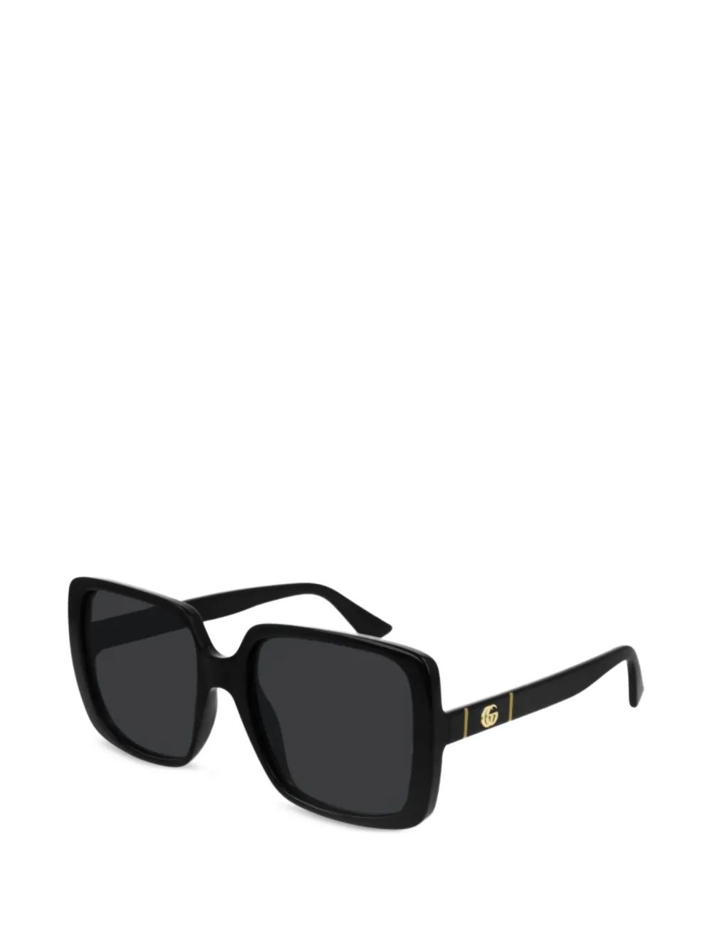 Gucci GG Sonnenbrille mit eckigem Gestell - Schwarz