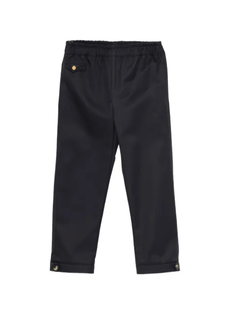 Versace Kids logo-plaque trousers