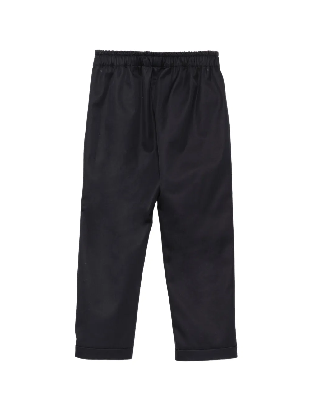 Versace Kids Broek met logoplakkaat Blauw