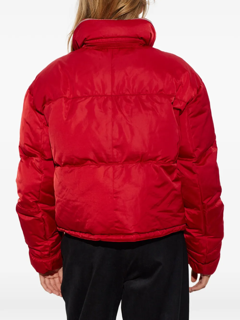 ISABEL MARANT Donsjack met capuchon Rood