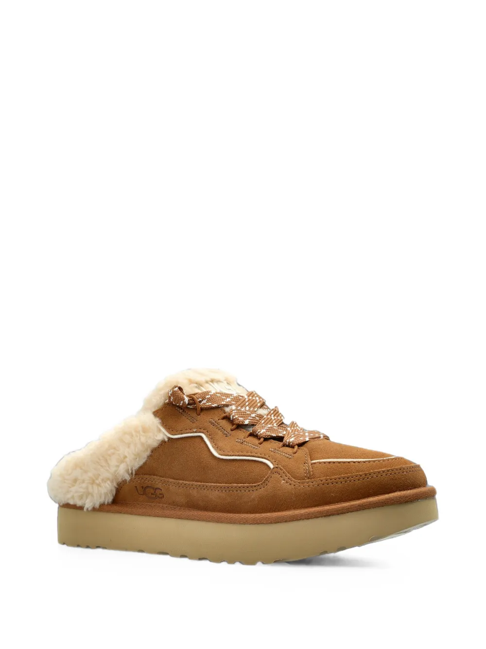 UGG Lowmel shearling-trim slippers Bruin