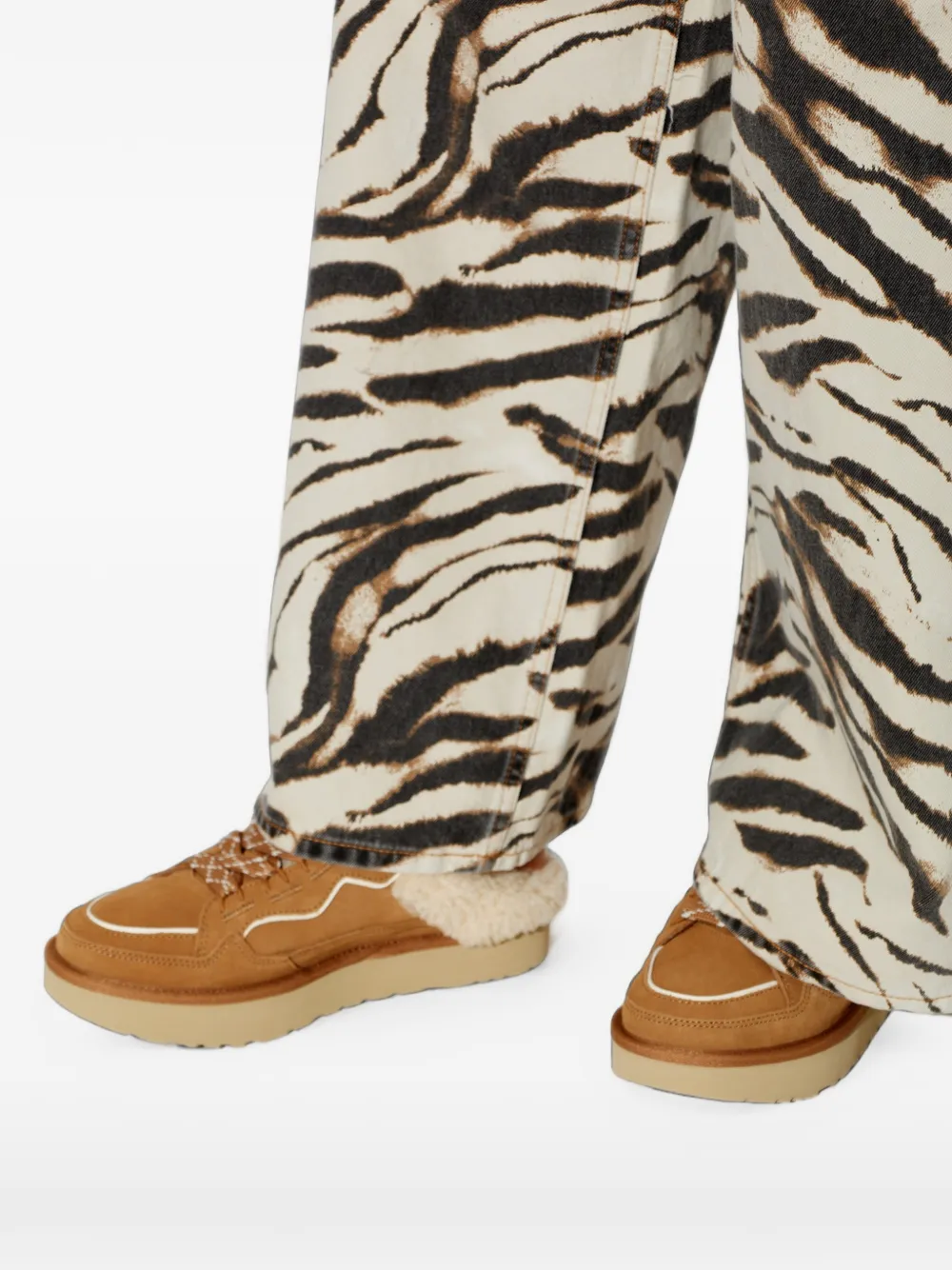 UGG Lowmel shearling-trim slippers Bruin
