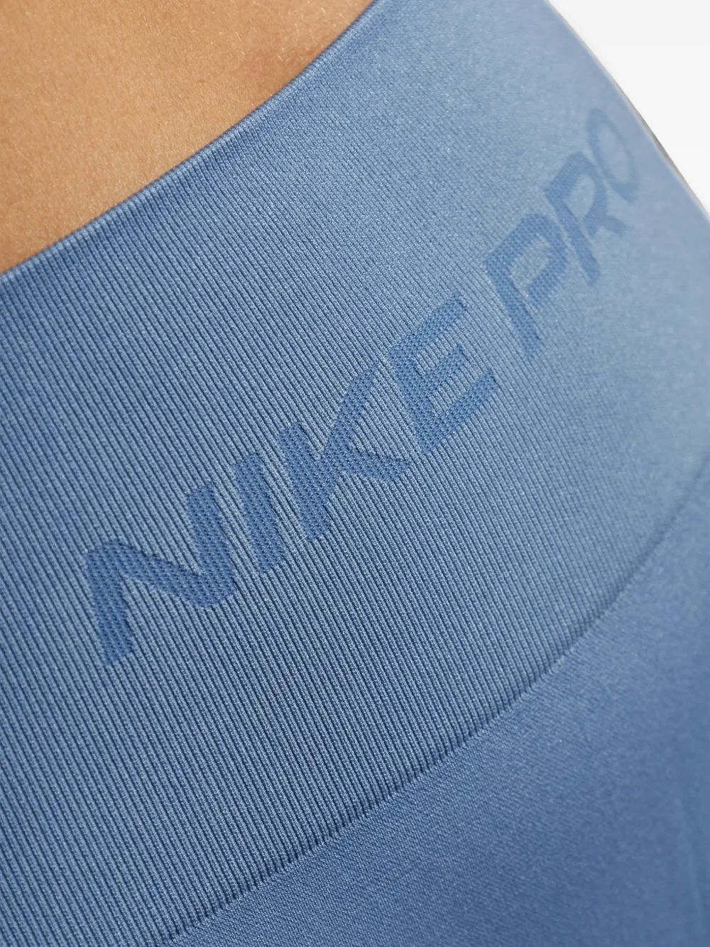 Nike Pro seamless high-waisted leggings Blauw