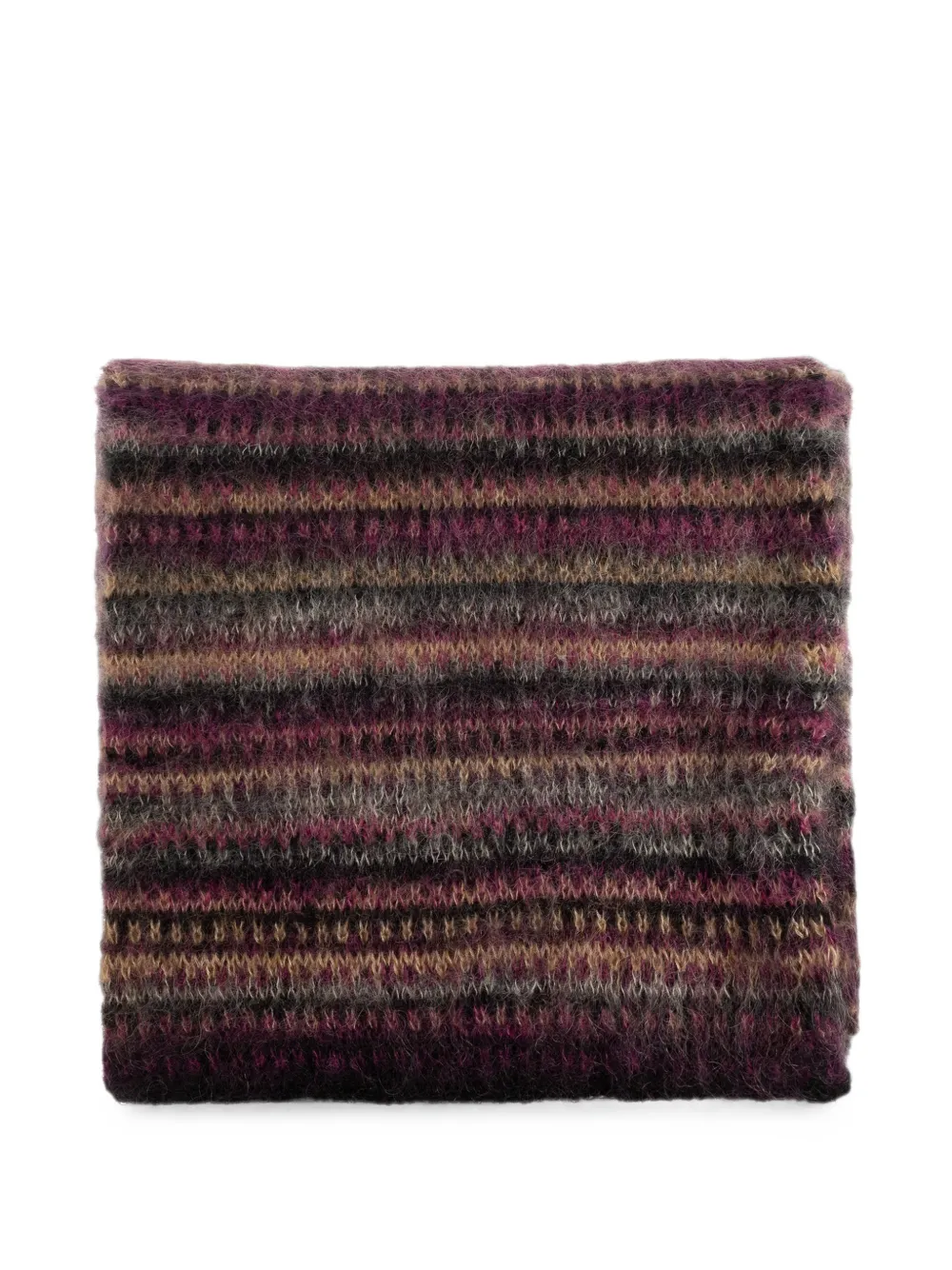 ISABEL MARANT Mouna striped scarf - Viola