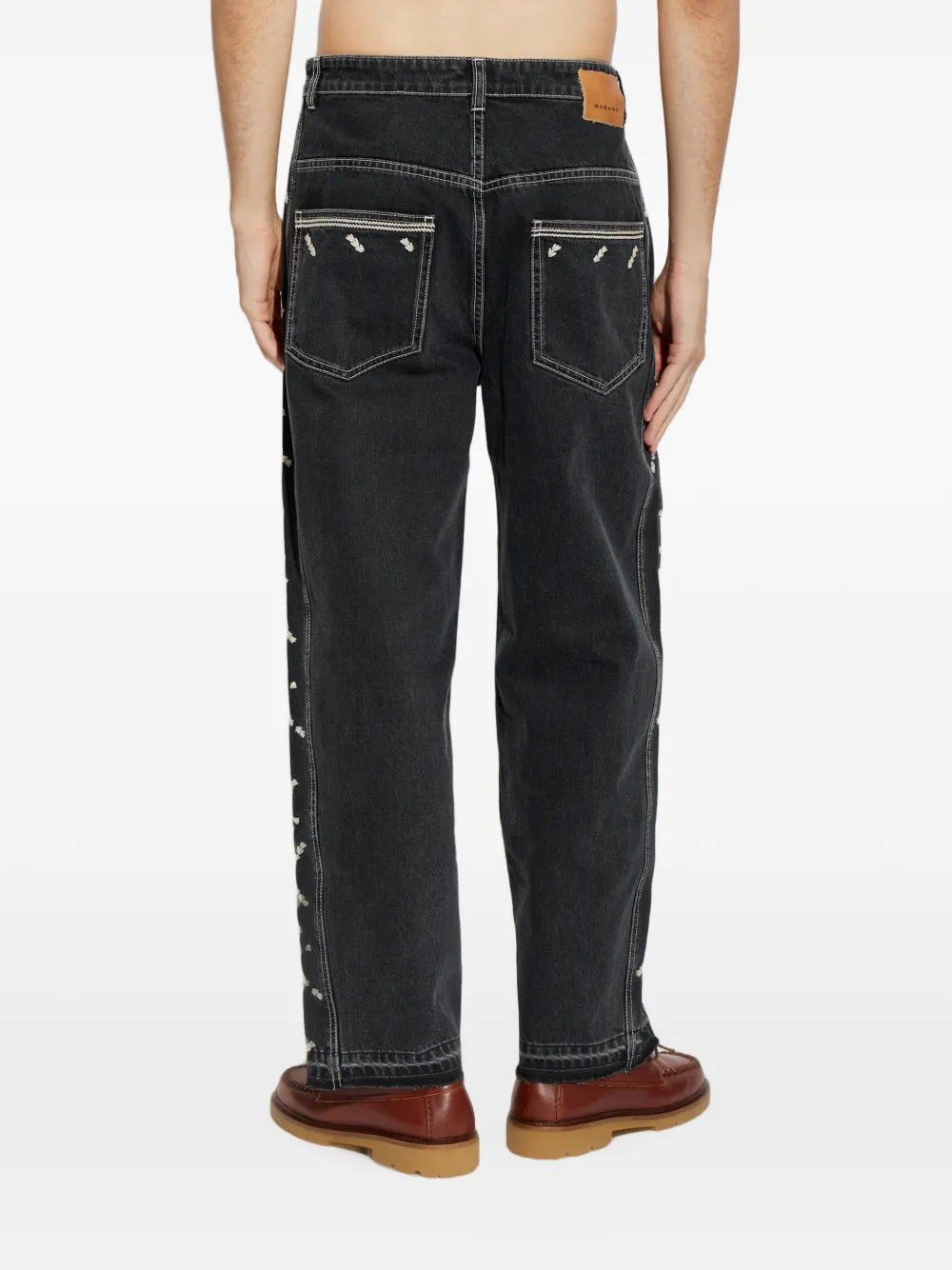 MARANT Jorian jeans met borduurwerk Zwart