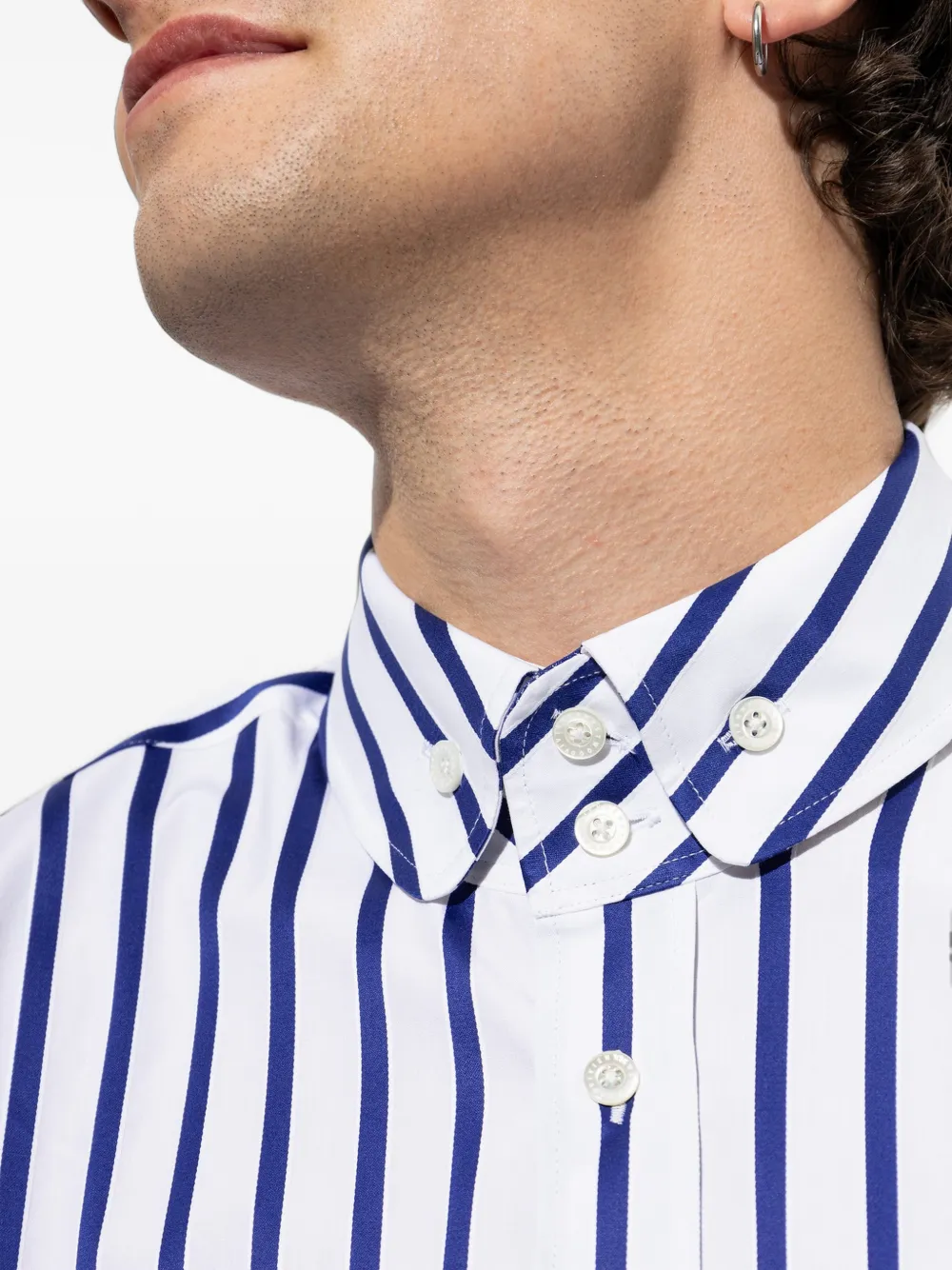 Vivienne Westwood Krall gestreept overhemd Wit