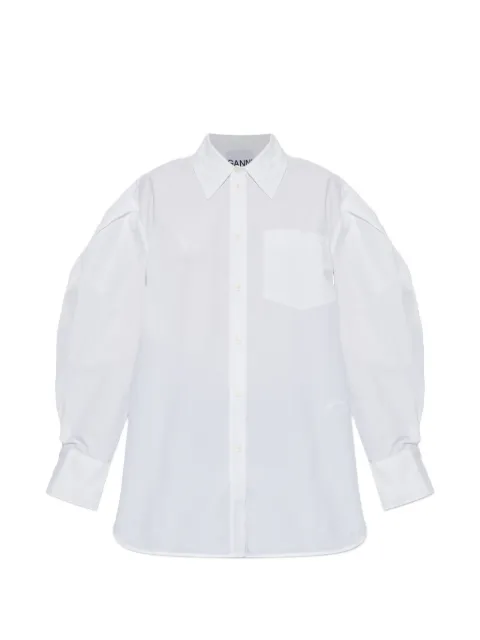 GANNI puff-sleeve shirt