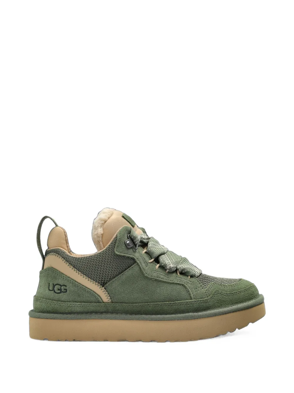 UGG Lowmel panelled leather sneakers - Verde