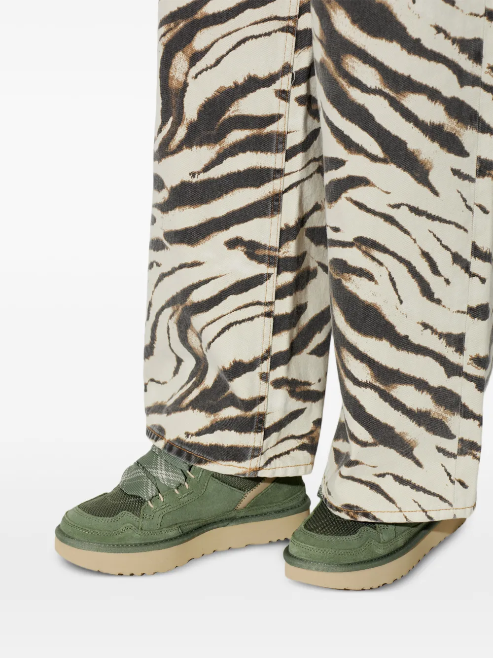 UGG Lowmel panelled leather sneakers Groen