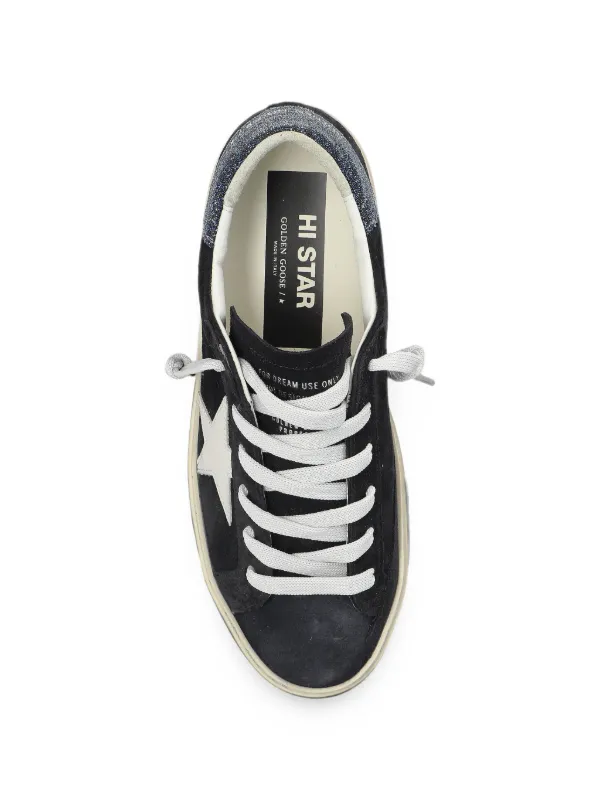 Golden Goose Hi Star Sneakers | ブラック | FARFETCH JP