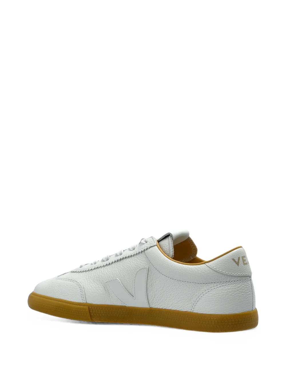 VEJA Volley Signature grained-leather sneakers Wit