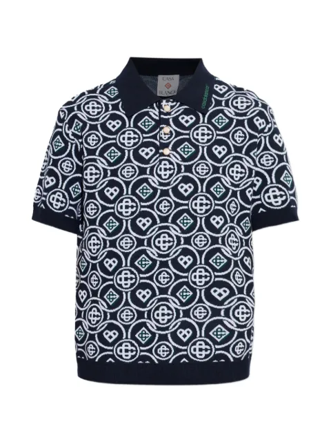 Casablanca monogram polo shirt