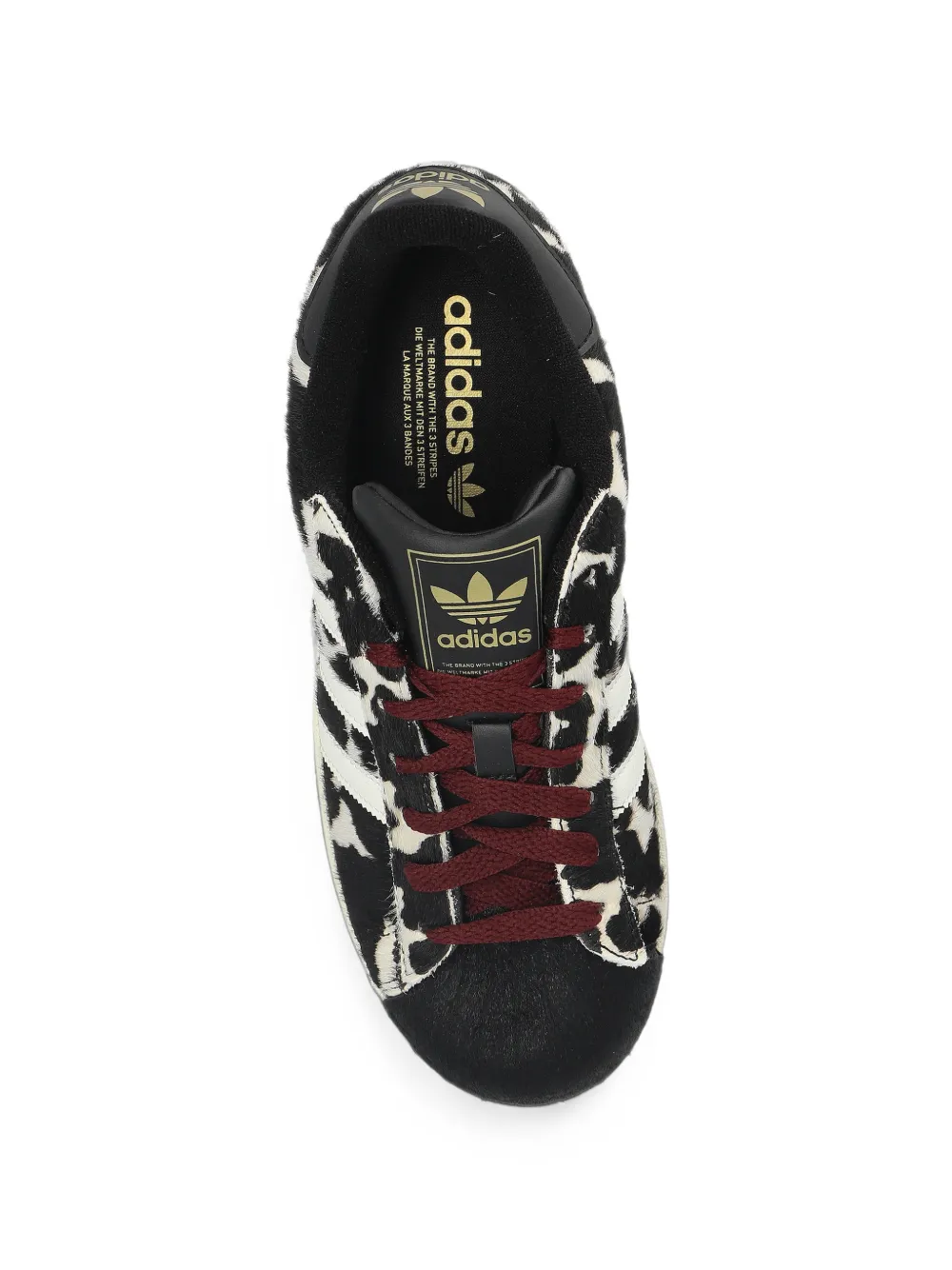 adidas Superstar II cow-print sneakers Zwart