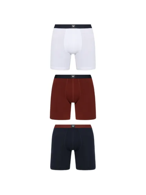 Emporio Armani logo-patch boxer shorts (set of 3)