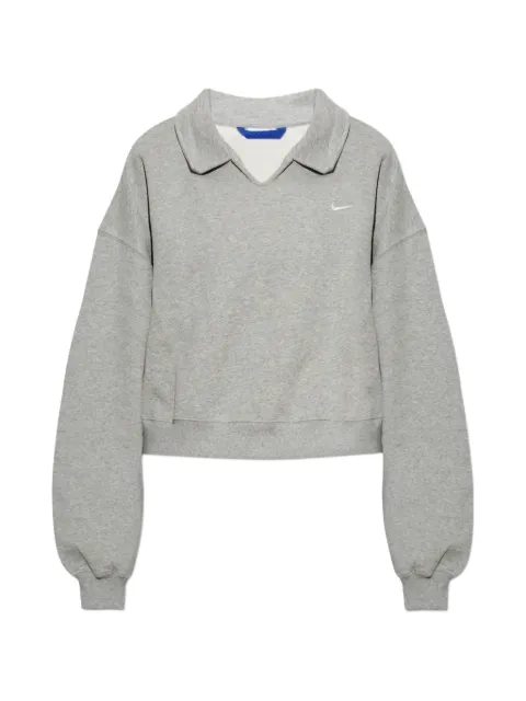 Nike sudadera con cuello en V y logo bordado