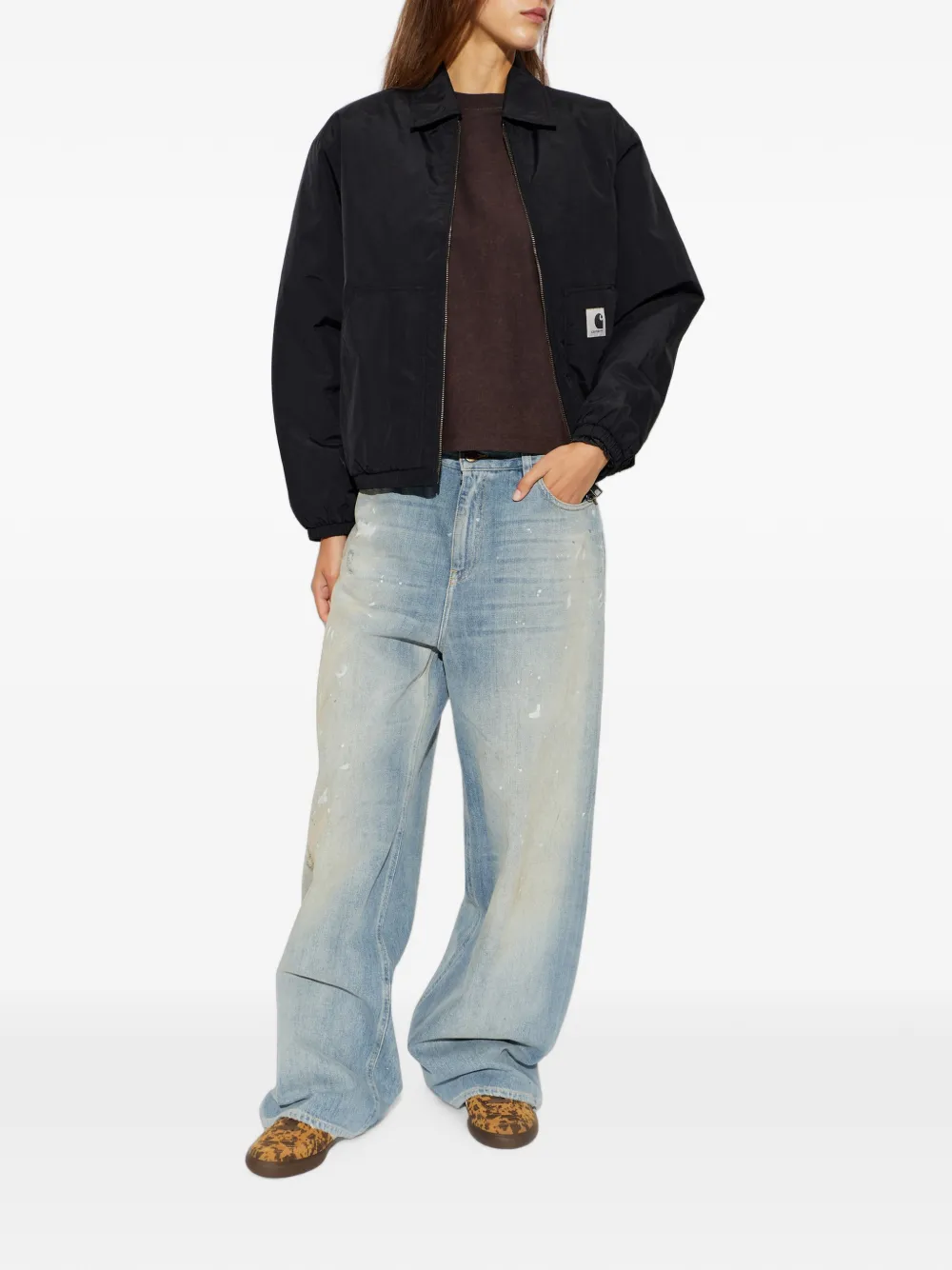 Carhartt WIP Stanwood geïsoleerd jack Zwart