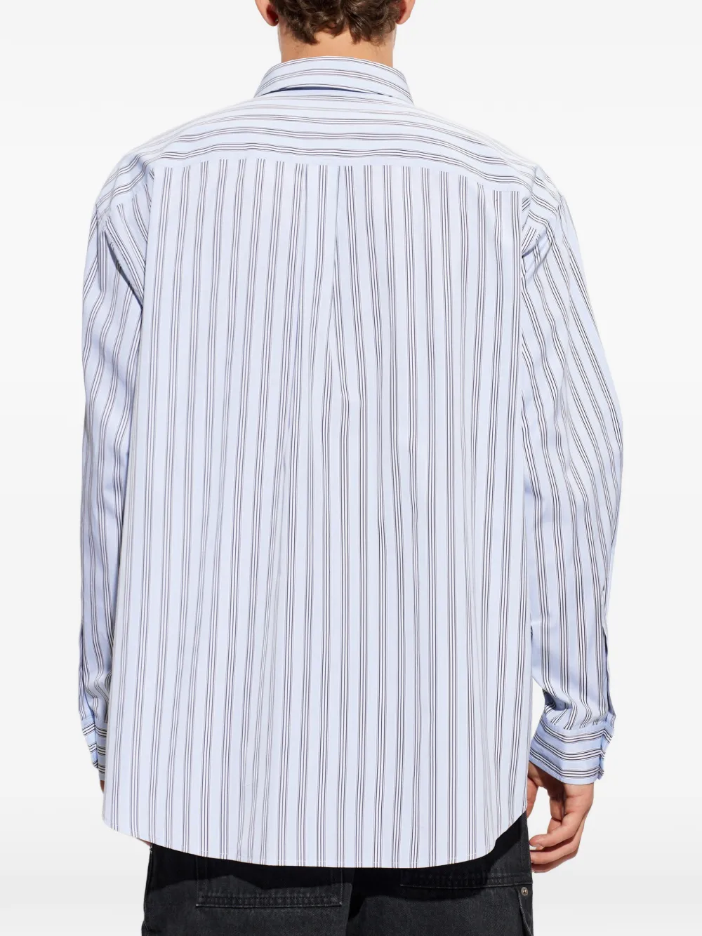 LOEWE Gestreept overhemd Blauw