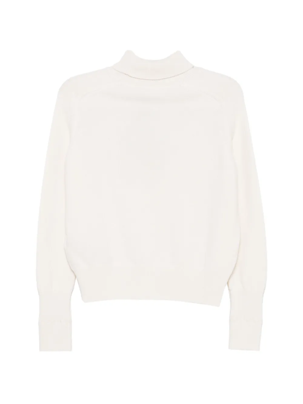 Victoria Beckham Coltrui met geborduurd logo Beige