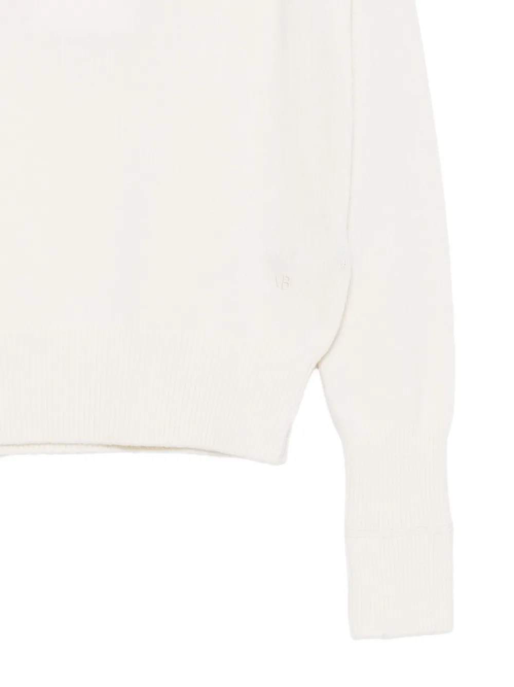 Victoria Beckham Coltrui met geborduurd logo Beige