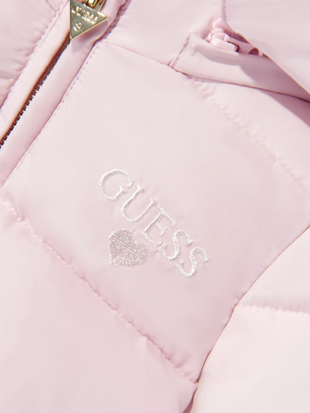guess kids 리본 디테일 패딩 자켓