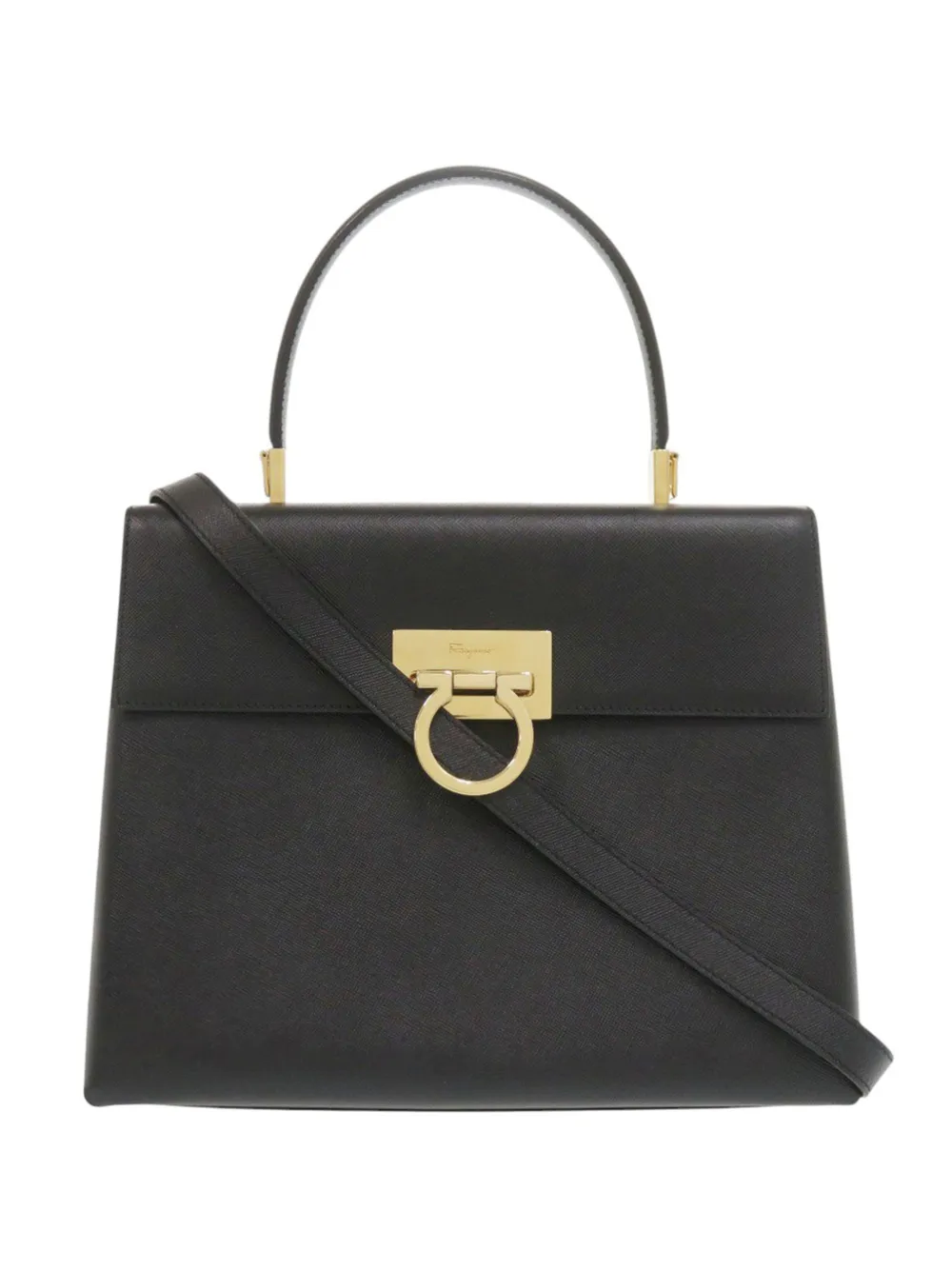 Ferragamo Pre-Owned 2010-2026 Gancini satchel - Nero