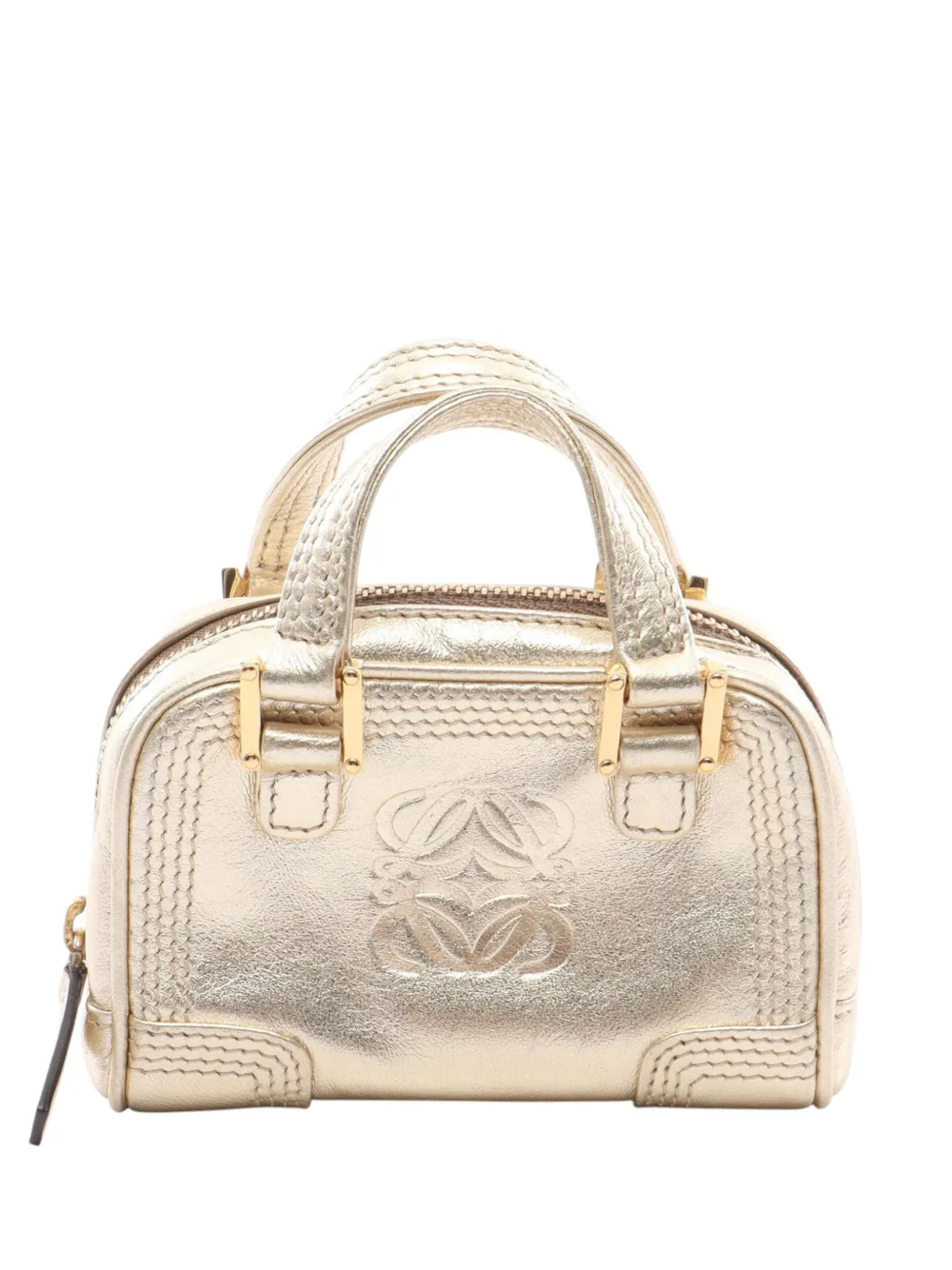 Loewe Pre-Owned 2010-2026 Micro Mini Leather Amazona handbag - Gold