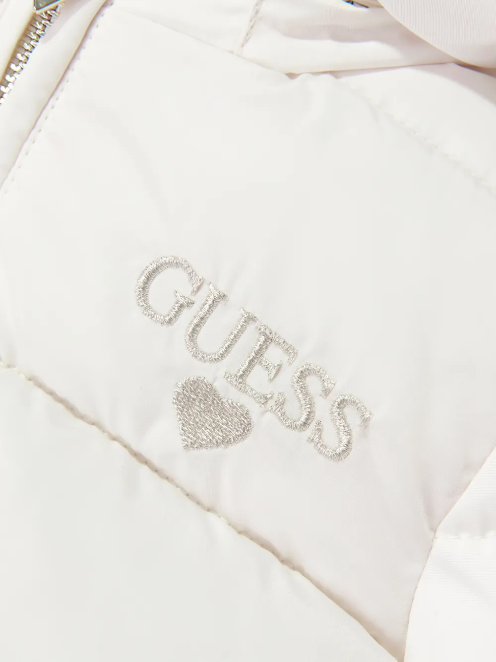 guess kids Gewatteerd jack met strikdetail Beige